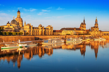 Dresden, the German federal state of Saxony city, river, old europe