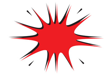 comic brust icon vector. comic book thought icon eps 10