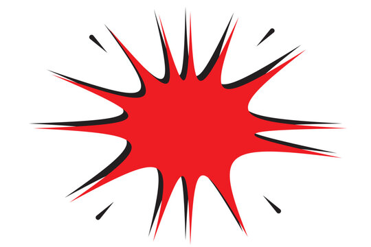 comic brust icon vector. comic book thought icon eps 10
