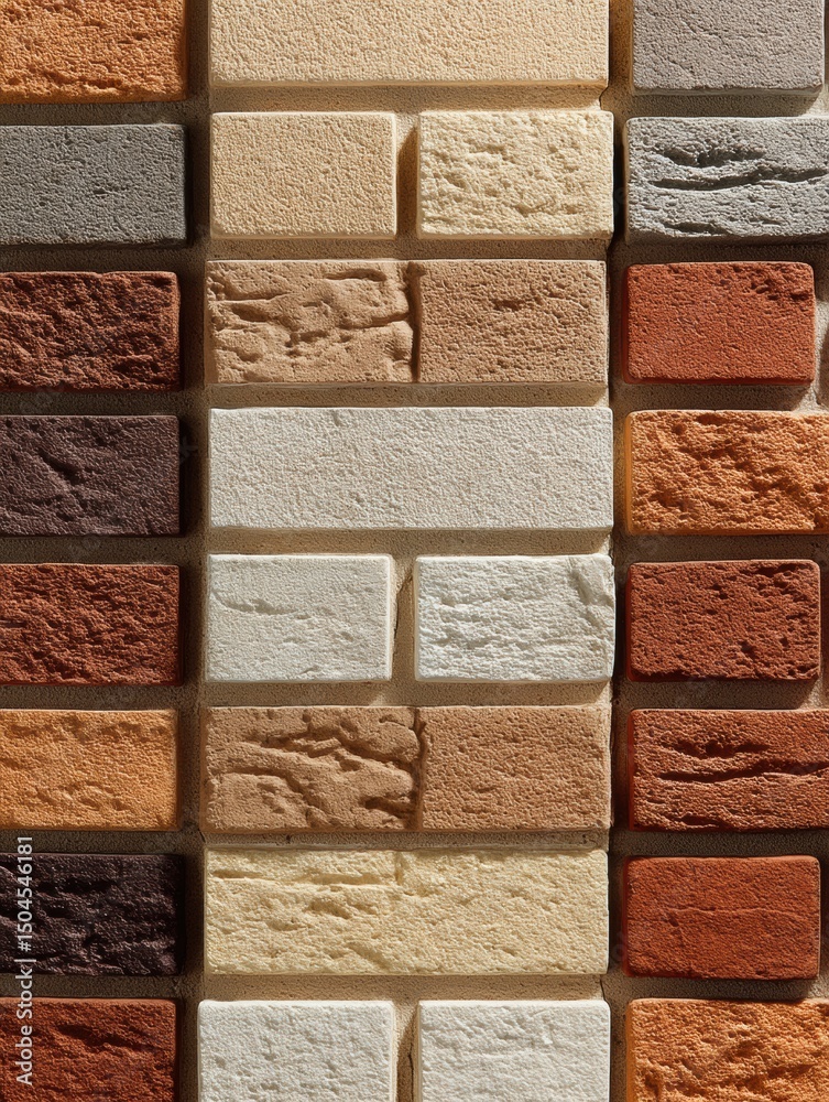 Aufkleber decorative bricks in various colors for facade work and side fade applications