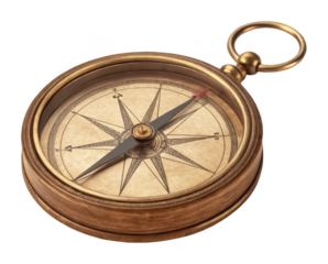 Retro vintage travel compass png vintage compass png old style compass png classic compass png retro navigation png travel tool png transparent background image