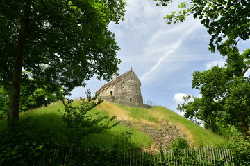 La Hougue Bie, Jersey, U.K. A 16th century chapel built on a 6000 year old Neolithic burial tomb.