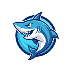 Aggressive Shark Mascot Logo