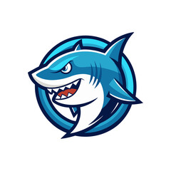 Aggressive Shark Mascot Logo