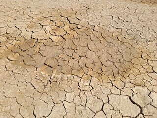 dry cracked earth