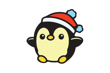 Fototapeta premium Penguin Vector Illustration on white background. 02
