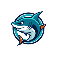 Aggressive Shark Mascot Logo