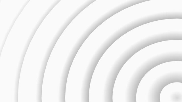 Abstract semi circle shape motion graphics background.Looping background animation with concentric circles moving from bottom left corner.