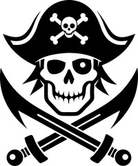 pirate skull and crossbones jolly roger