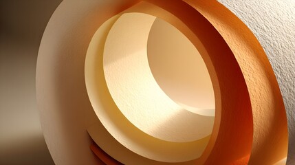 Radiant Orange Casting Dramatic Shadow in Minimalist Setting – Immersive Composition for Sustainable Food Branding and Digital Wellness Campaigns