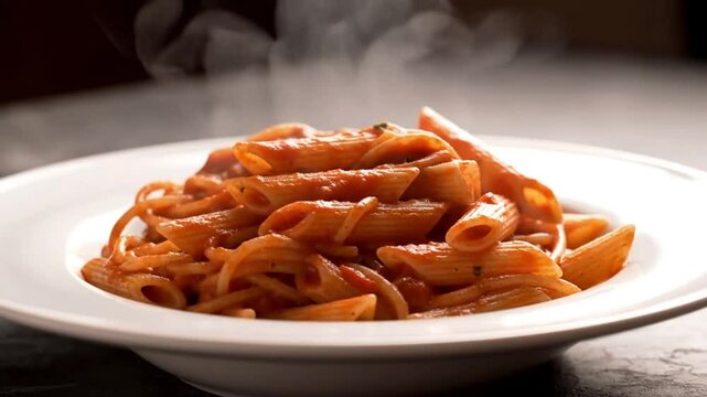 Pasta with basic tomato sauce