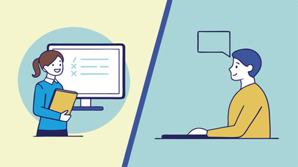 Online Tutor Helping a Student via Video Call 2