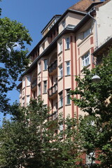 facade of a building in budapest 