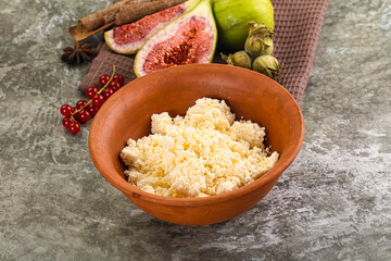 Delicous sheep cottage cheese curd