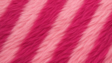 Obraz premium Wallpaper background of diagonal pink and magenta fur texture pattern