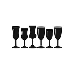 Set of Silhouette Drink Glasses