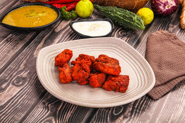 Indian cuisine - hot Fish Tikka
