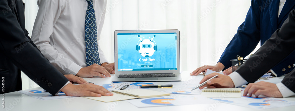 Poster chatbot software application for brisk online business that automatically reply to customer question