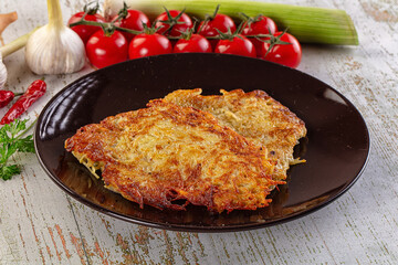 Golden fried potato pancake - Draniki