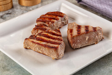 Gourmet Grilled tuna fish steak