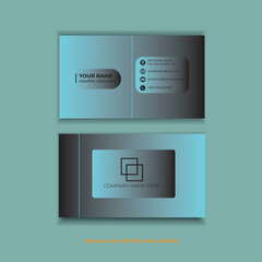 Corporate Geometric Business card design template