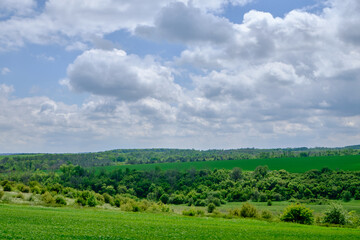 cloudy sky over beautiful landscape