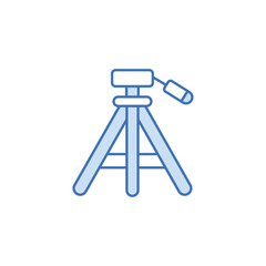 Tripod icon design with white background stock illustration