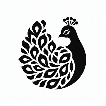 Peacock Vector silhouette