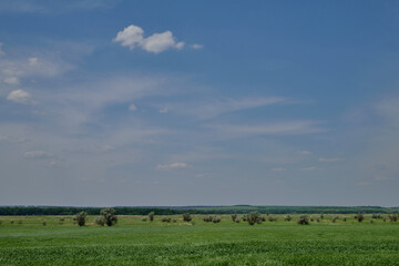 cloudy sky over beautiful landscape