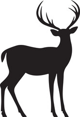 Obraz premium Deer Animal Silhouette