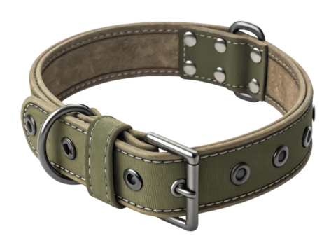 War military dog collar isolated PNG tactical pet accessory PNG camouflage dog collar PNG military style leash PNG outdoor dog gear PNG soldier dog collar PNG transparent background image