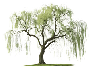 Willow tree isolated PNG tree PNG nature plant PNG willow branch PNG outdoor tree PNG natural environment PNG isolated on white PNG transparent background image