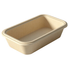 Beige Eco-Friendly Takeaway Food Tray