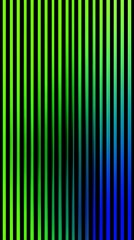 Striped design with neon green and blue glow, suitable for poster designs, motion graphics, and edgy visual compositions.