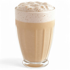 Frothy Latte in Clear Glass