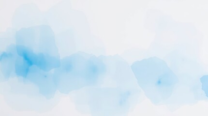 Abstract Watercolor Painting in Blue
