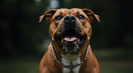 Obraz premium portrait of an american bully dog
