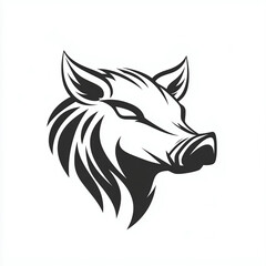 Wild Boar Head Illustration &mdash; Fierce Wildlife Vector Art