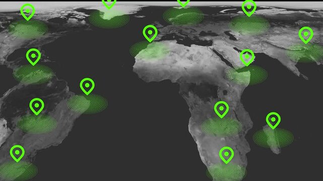 Gyps map navigator system animation. Route destination Location tracks dashboard. searching direction, track. Pin location detection. mapping technology and locate position high tech motion .