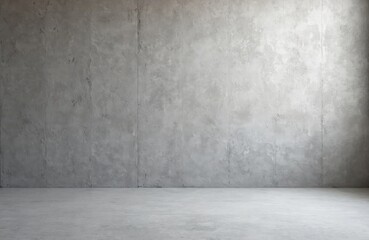 Grey stucco concrete wall background texture floor. Empty concrete space, minimalist design. Solid color, industrial background, backdrop, modern loft. Raw texture, rough surface.