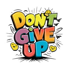 Colorful Work Hard Dream Big typography design with decorative vector illustrations for a holiday greeting card banner