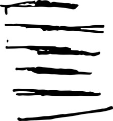 Brush Handmade brush and. abstract shape VECTOR