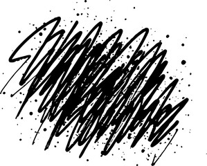 Brush Handmade brush and. abstract shape