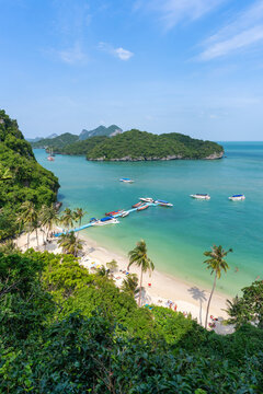 White beach at Mu Ko Ang Thong National Park, Surat Thani Province, Thailand