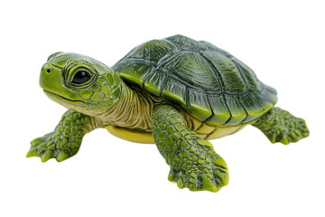 Turtle ornament resting in warm daylight