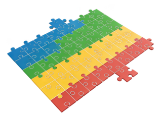 Scientific periodic table puzzle png chemistry puzzle png element table png periodic table model png science education png isolated on white background image