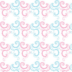 Abstract geometric posters background. Seamless print of minimal modern shapes and forms, contemporary backdrop for banners and covers. Vector texture.