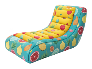 Inflatable lounge PNG water lounger PNG pool float PNG summer bed PNG beach relax gear PNG transparent background image