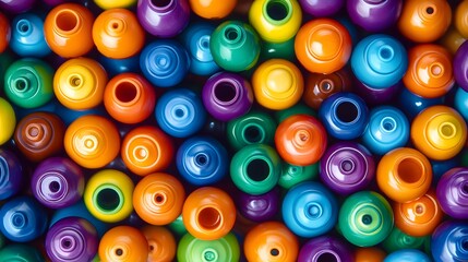 Colorful Vases Beads Background Texture