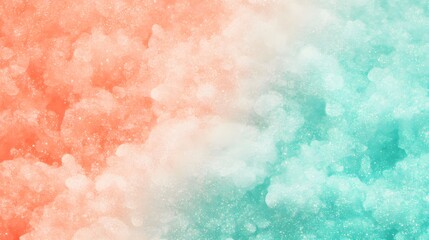 Fototapeta premium Abstract Coral and Mint Glitter Background Texture